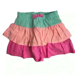 Cynthia Rowley Girls' Skort‎ Size 5-6 Multicolor Ruffled Elastic Waist